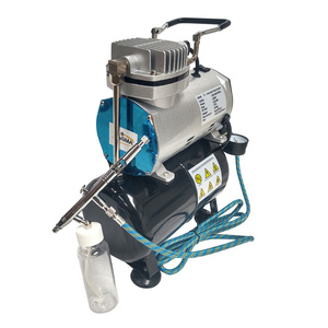 Kompresor do aerografów TC20T z butlą + AB182P + wężyk 1/4-1/8 1,8m Aerograf AB-182P Airbrush DOUBLE ACTION Airbrush AB182P AB182 AB 182P zdjęcie nr 4