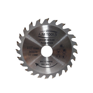 Piła tarcza tarcze do cięcia drewna 115mm 24t z widią 115x22,2/20 mm x 24 zębów widiowa AJM Tools 115x22,2x24t zdjęcie nr 2