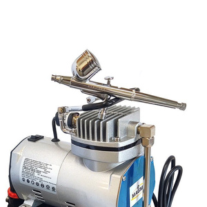 Aerograf AB-130K AB130K AB 130K kompresor z butlą zestaw malarski mini zdjęcie nr 15