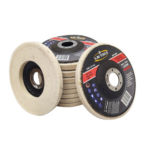 Tarcze filcowa FI 125 ściernica pełna tarcze do polerowania filc tarcza filcowa lamelka Tarcza polerska filcowa filc Gerfelt Flat 125mm zdjęcie nr 6