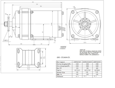 Silnik 36V 1000W 1020ZXF z przekładnią planetarną zdjęcie nr 5