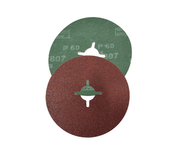 Krążek fibrowy fi 125 tarcza fibrowa do szlifowania metalu drewna pcv pakiet 25 szt. fibra granulacja 60 zdjęcie nr 10
