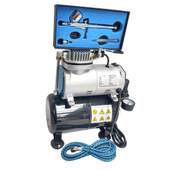 Aerograf AB130 0,8 nowy typ dyszy AB-130 AB 130 + kompresor mini TC-20T butla