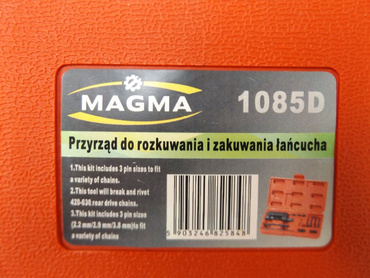 Przyrząd do rozkuwania i zakuwania łańcucha wymiany LT-A1604 nitownica zakuwarka łańcuchów motocyklowych łańcuch 1085D chain breaker and riveting tool 13el. zdjęcie nr 4