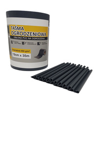 Taśma ogrodzeniowa antracyt 19x35 osłona na plot ogrodzenie panelowe grafit zdjęcie nr 7