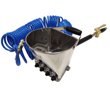 Tynkownica pneumatyczna do ścian z metalowymi dyszami model 011DA agregat + Waż do kompresora 15mb PE 8x12 węże pneumatyczne przewód spiralny 15mb zdjęcie nr 10