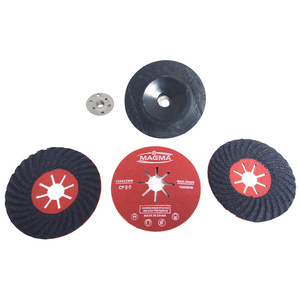Dysk podkładka do krążków fibrowych 125mm M14 Magma Fibra Do Fibry pod fibrę delta krążek szlifierkę + Tarcza dysk fibrowy półsztywny do szlifowania kopyto fibra dysk fibra 125/22,23 Gr 40 P40 GR40 Gr 60 P60 GR60 Gr 80 P80 GR80 zdjęcie nr 1