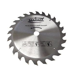 Piła tarcza tarcze do cięcia drewna 230mm 24T z widią 230x/22,23 i redukcja 20/16 mm x 24 zębów widiowa Magma 230x22,23x24t zdjęcie nr 4