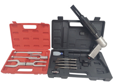 Przecinak blacharski młotek pneumatyczny AT2010K/RSG komplet dłut 4 elementowy AT-010K MT-1029 + Nasadka igłowa młotka pneumatycznego QRC41280 + Ściągacz zestaw ściągaczy drążków kierowniczych 10-009-014 1011D zdjęcie nr 15