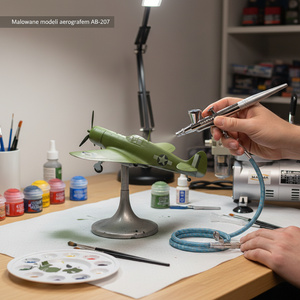 Zestaw do aerografii kompresor TC-20C + aerograf AB-207 zdjęcie nr 13