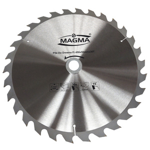 Piła tarcza tarcze do cięcia drewna 450 mm 30t z widią 450x50 mm x 30 zębów widiowa Magma 450x50x30T red 32 mm 30 mm 450x35 450x30 zdjęcie nr 4