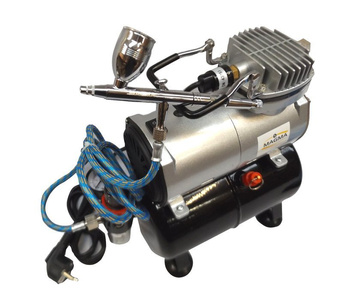 Kompresor do aerografów z butlą 20T + aerograf TG183 TG-183 zdjęcie nr 2