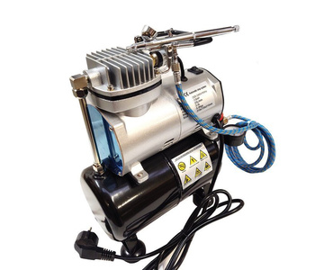 Zestaw do aerografii mini kompresor TC-20T aerograf AB-137 zdjęcie nr 7