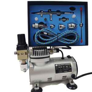 Aerograf AB-183K AB183K AB 183K + komprespr TC-20C zestaw pneumatyczny lakierniczy zdjęcie nr 18