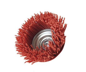 Szczotka nylonowa czołowa 100mm M14 obrotowa doczołowa 100xM14 100M14 100 M14 postarzanie zdjęcie nr 4