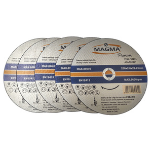 10 Tarcz tarcze do cięcia stali, metalu Premium 230x2,0 Magma 230 x 2,0 zdjęcie nr 4