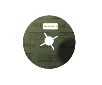 Krążek fibrowy tarcza fibrowa do szlifowania metalu drewna pcv pakiet 25 szt. fibra granulacja 100 zdjęcie nr 4