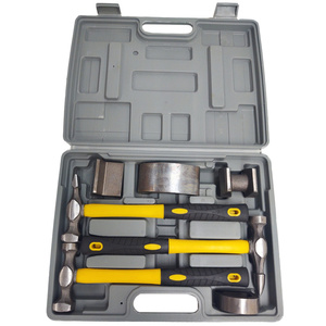 Młotki blacharskie kowadełka zestaw blacharski 7el młotek młotków kowadło 1007F 7PCS Professional Sheet Metal Hammer Set zestaw blacharski 02640   zdjęcie nr 20