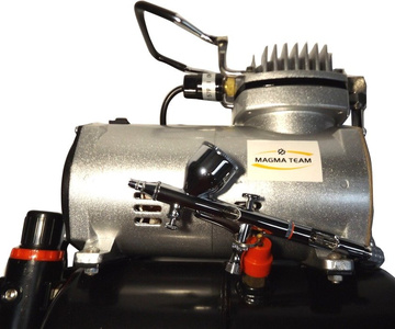 Zestaw malarski kompresor 20T z butlą z aerografem AB180S AB-180S zdjęcie nr 5