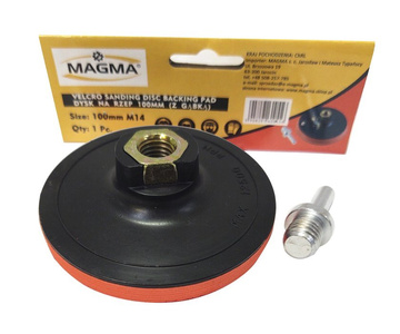 Dysk szlifierski na rzep 100 mm  do szlifierki wiertarki z gąbką czepny backing backer pad disc rotoszlif zdjęcie nr 1