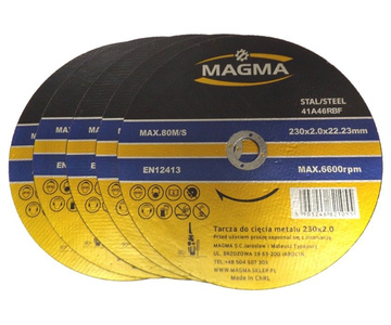 Tarcza tarcze do cięcia stali, metalu 230x2,0 25 sztuk Magma  zdjęcie nr 1