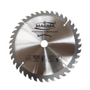 Piła tarcza tarcze do cięcia drewna 190mm 40t z widią 190x20 mm x 40 zębów widiowa redukcja 16 mm Magma 190x20x40t zdjęcie nr 4
