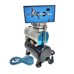 Zestaw kompresor z butlą + aerograf AB-180 AB 180 AB180 0.5mm dysza aerograf zdjęcie nr 14