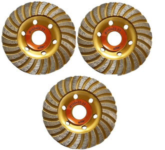 Zestaw 3 tarcz tarcza diamentowa garnkowa turbo 100x22,2  DCWT100 diament 4mm Magma  zdjęcie nr 1