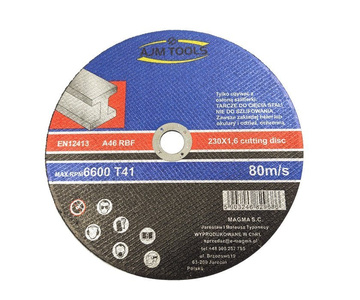 Tarcza tarcze do cięcia stali, metalu 230x1,6 marki AJM TOOLS zdjęcie nr 1