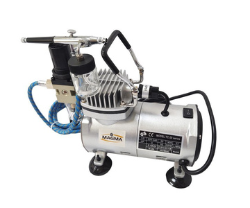 Aerograf 134S kompresor mini zestaw malarski TG134S TG-134S zdjęcie nr 9