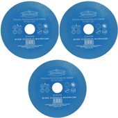 Zestaw 3 szt tarcz tarcza diamentowa do cięcia szlifowania szkła 125 mm MVBC125