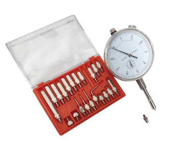 Końcówki przedłużki czujnika zegarowego 22el.+ czujnik zegarowy 10mm magnetyczny + statyw w kartoniku zdjęcie nr 6