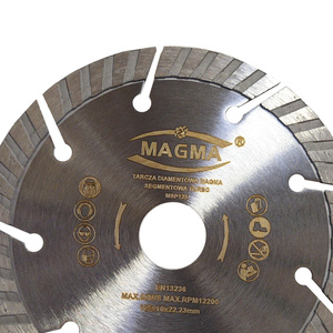 Tarcza diamentowa segmentowa turbo do cięcia betonu 125x22,2mm MSP125 Magma MSP 125 125MM 125x22,2 125 x 22,2 125x22,2mm zdjęcie nr 4