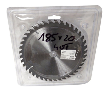 Piła tarcza tarcze do cięcia drewna 185mm 40T z widią 185x20-16 mm x 40 zębów widiowa AJM Tools 185x20x40t zdjęcie nr 1