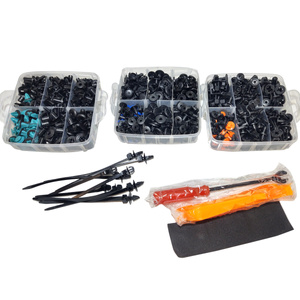 Spinki kołki klipsy samochodowe do tapicerki auta 655 ele zestaw + ściągacz 010368NB zdjęcie nr 31