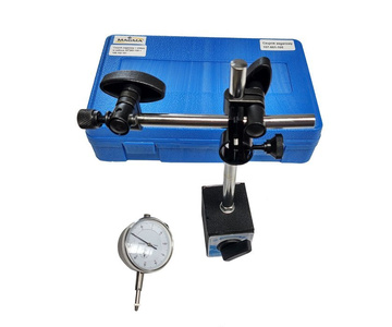 Czujnik zegarowy 0-10mm 107-601-105 + statyw magnetyczny 60kg 106-102-101 Przyrząd do pomiaru tarcz hamulcowych zestaw do sprawdzania bicia zdjęcie nr 7