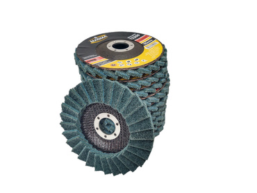 Tarcza lamelowa z włókniny 125 zielona szlifowania polerowania włóknina lamelka listkowa zdjęcie nr 11