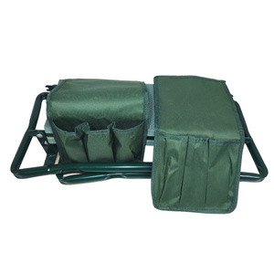 Klęcznik ogrodowy i siedzisko skladany pianka 3w1 + torba x 2 organizer klęcznik taboret przybornik na narzędzia zdjęcie nr 3