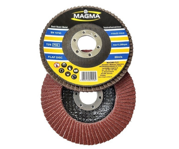 Tarcza tarcze lamelka listkowa 115mm gr 80 10 sztuk do metalu Magma płytkowa płytkowe zdjęcie nr 8