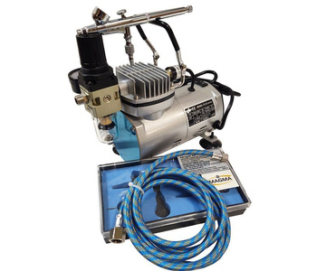 Zestaw do aerografii mini kompresor TC-20C aerograf AB-137 zdjęcie nr 2