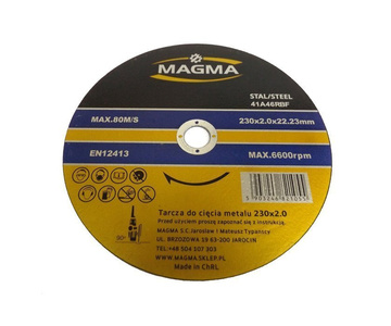 Tarcza tarcze do cięcia stali, metalu 230x2,0 20 sztuk Magma zdjęcie nr 8