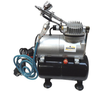 Aerograf z kompresorem 3L zestaw lakierniczy AB-180K AB180K AB 180K - 4 dysze zdjęcie nr 5