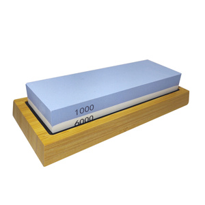 Kamień wodny ostrzałka do ostrzenia noży kamień wodny 1000/6000 osełka dwustronna do noży kamień szlifierski 2009H + pasek skórzany skóra ekologiczna wygładzania ostrzenia zdjęcie nr 3