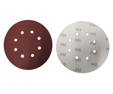 Krążki ścierne 180 mm papier na rzep gr. 60 z otworami 10 szt ścierny krążek samoprzylepne zdjęcie nr 6