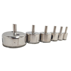 Zestaw otwornic diamentowych otwornice diamentowe 10el. 6mm, 8mm, 10mm, 16mm, 20mm 28mm, 35mm, 45mm, 50mm, 68mm zintegrowany stalowy korpus profesjonalny zestaw zdjęcie nr 6