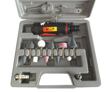 Mini szlifierka 1/4" pneumatyczna Kit AT7032BK trzpieniowa + zestaw frezów trzpieniowych 3mm GPS30 zdjęcie nr 3