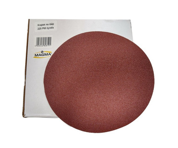 Krążki ścierne 225mm papier na rzep gr. 60 100 szt ścierny krążek samoprzylepne styropianu zdjęcie nr 6