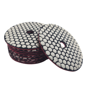 Tarcza diamentowa rzepik na sucho 100 mm gr 400 szlifowania gres gresu kamień granit poler polerowania polerska fazowania P 400 G400 #400 zdjęcie nr 2