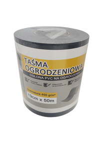 Taśma ogrodzeniowa antracyt 19x50 osłona na plot ogrodzenie panelowe grafit zdjęcie nr 9