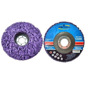 10 tarcz tarcze do szlifowania metalu stali z włókniną fioletowa 125 dysk krążek do usuwania rdzy farby włosy murzyna BRICK METAL WOOD zdjęcie nr 2